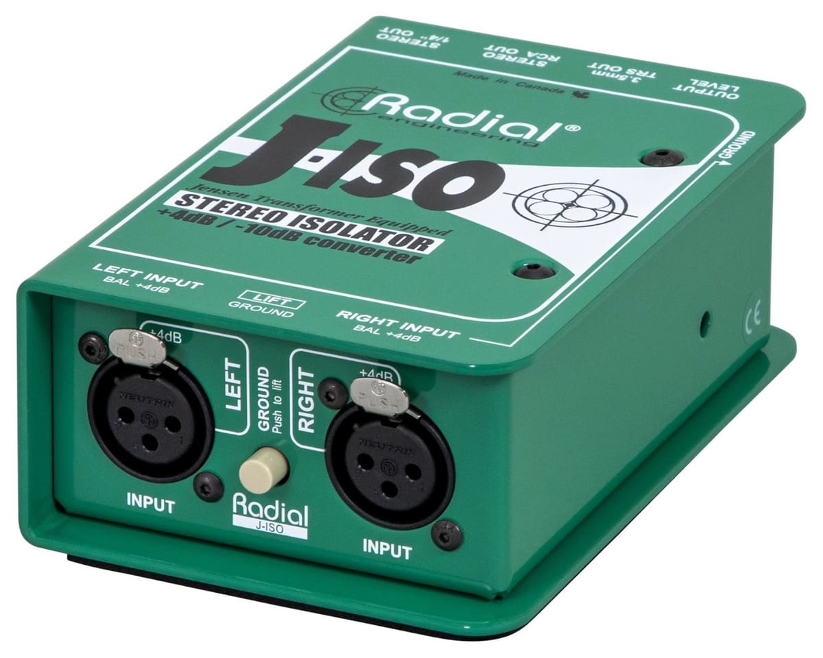 Radial J-Iso (+4dBu to -10dBV converter)